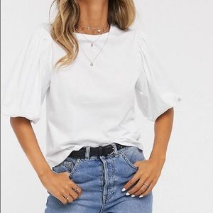 ASOS Design T-shirt with puff sleeve